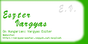 eszter vargyas business card